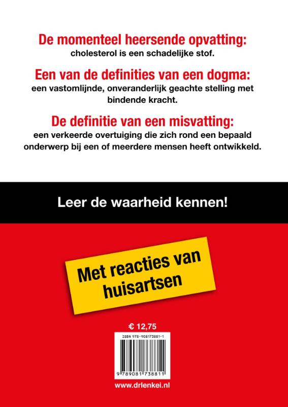 Achterkant van Cholesterol is niet schadelijk