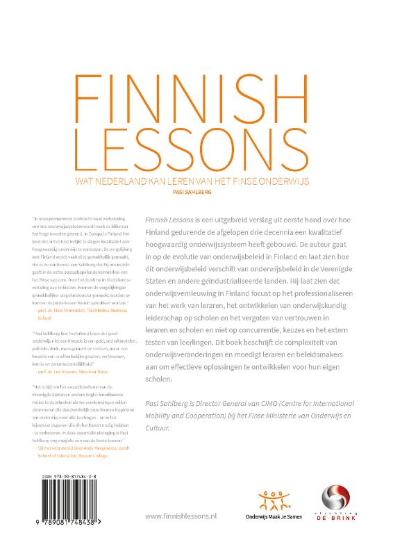 Achterkant van Finnish lessons