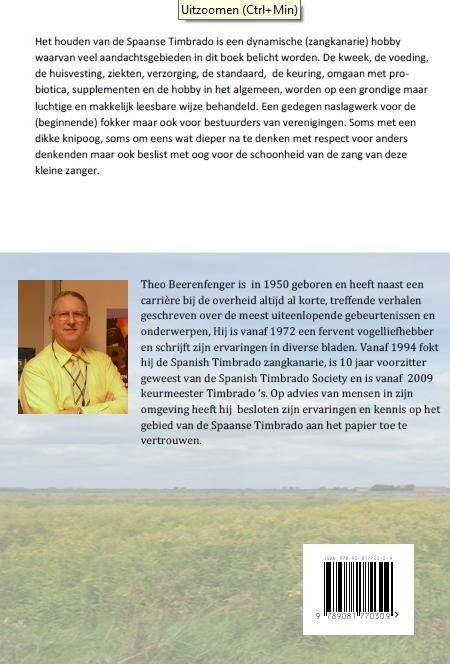Achterkant van De Spaanse Timbrado