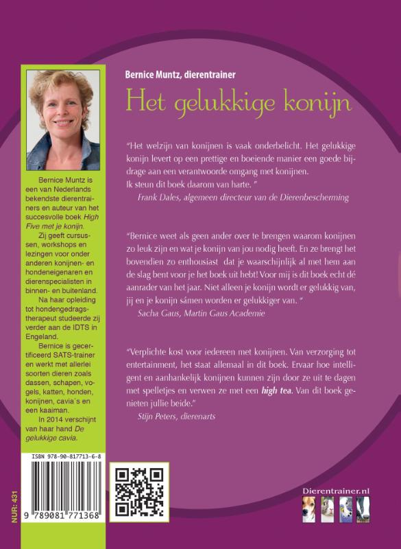 Achterkant van Het gelukkige konijn