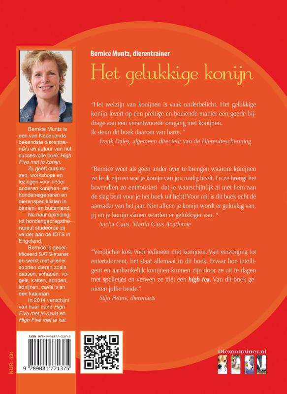 Achterkant van Het gelukkige konijn