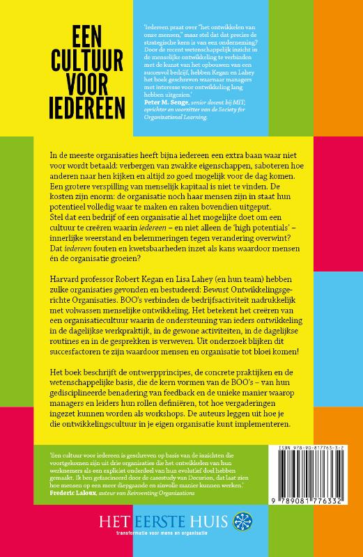 Achterkant van Een cultuur voor iedereen