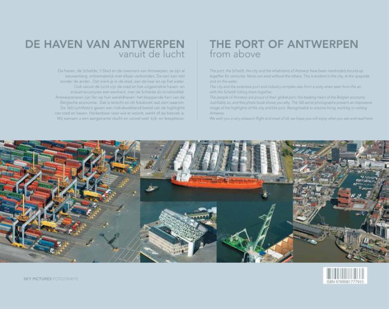 Achterkant van De haven van Antwerpen vanuit de lucht