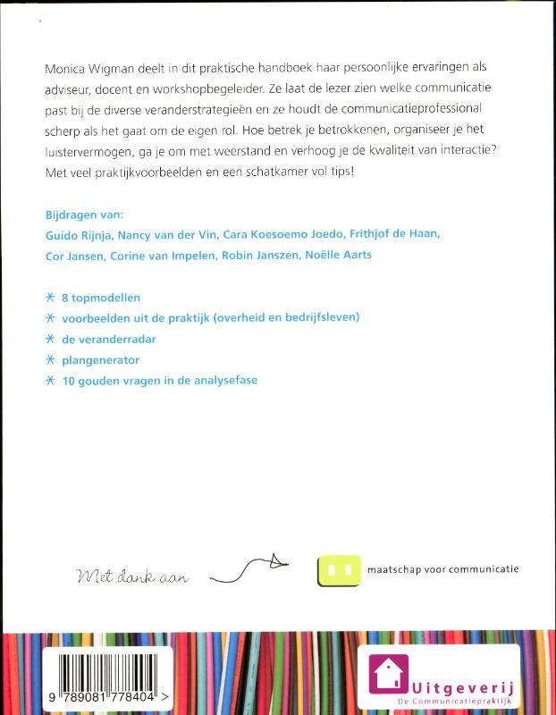 Achterkant van Regel jij het draagvlak?