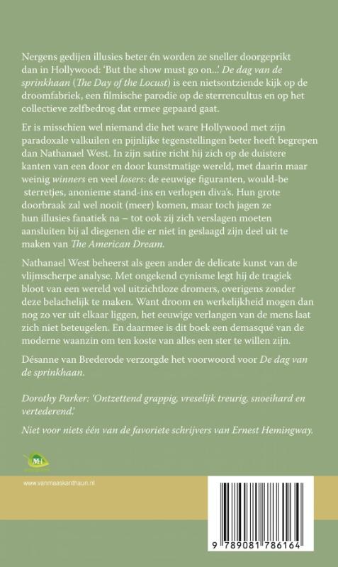 Achterkant van De dag van de sprinkhaan
