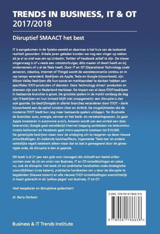 Achterkant van Trends in business IT & OT 2017/2018