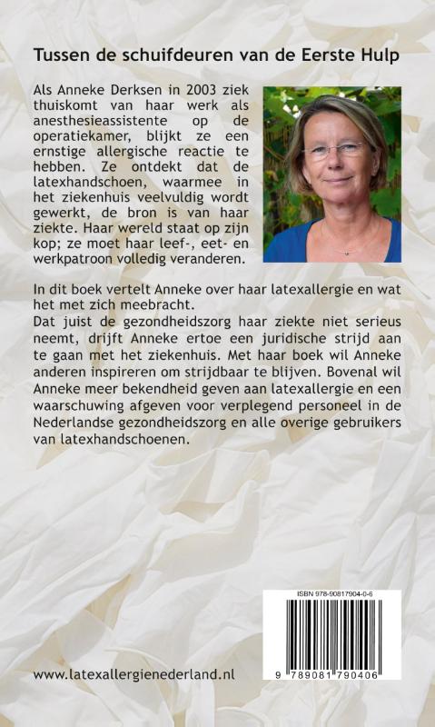 Achterkant van Tussen de schuifdeuren van de Eerste Hulp