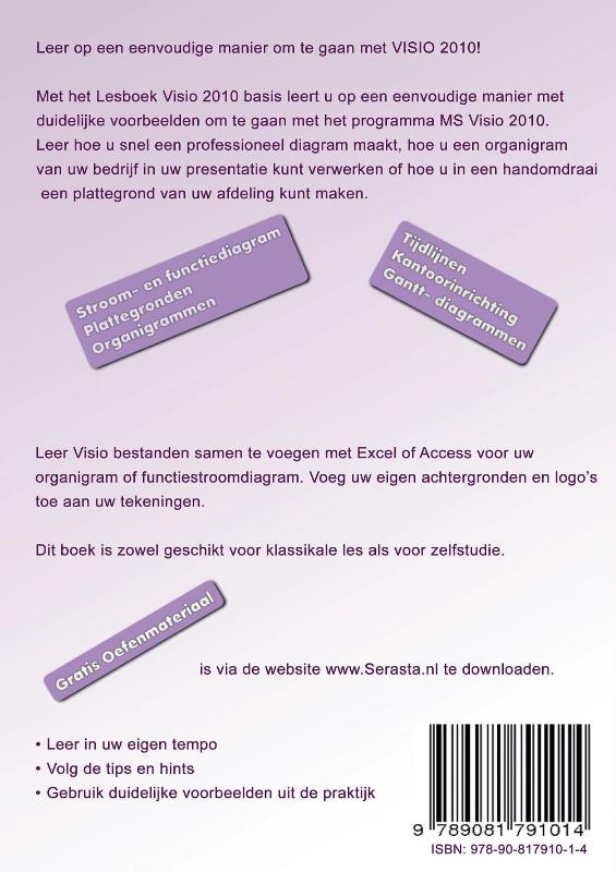 Achterkant van Visio 2010