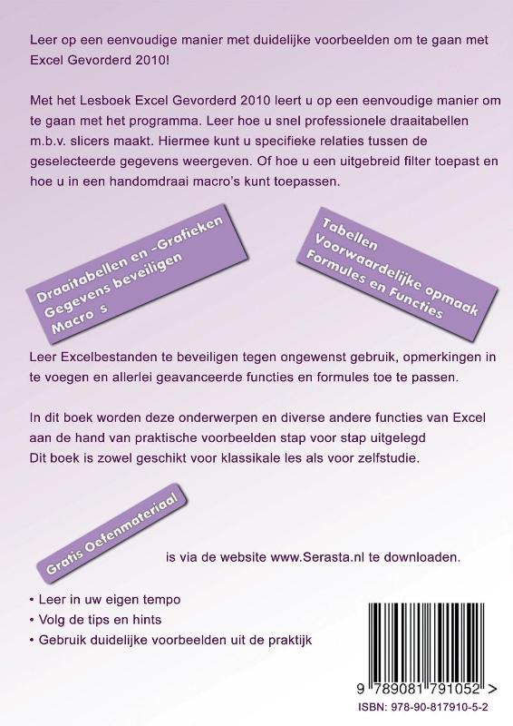 Achterkant van Gevorderd