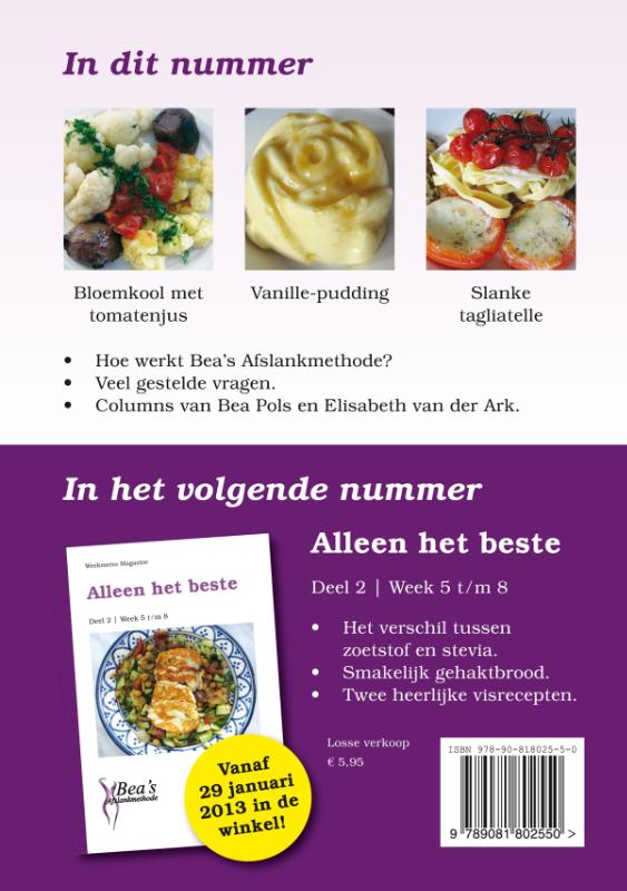 Achterkant van Deel 1 week 1 t/m 4