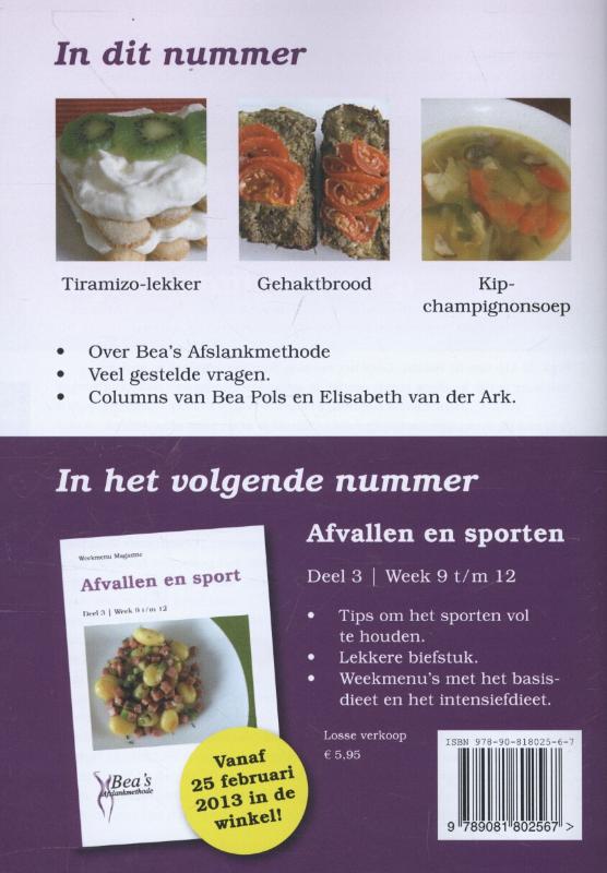 Achterkant van week 5 t/m 8