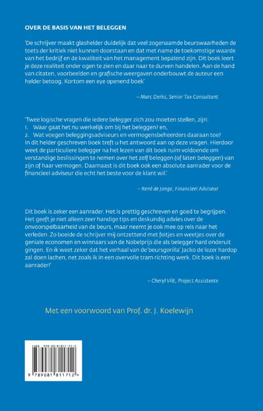 Achterkant van De basis van het beleggen
