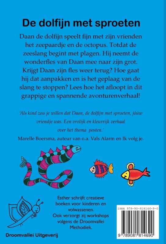 Achterkant van De dolfijn met sproeten