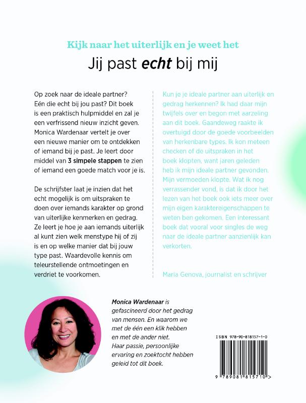 Achterkant van Jij past echt bij mij
