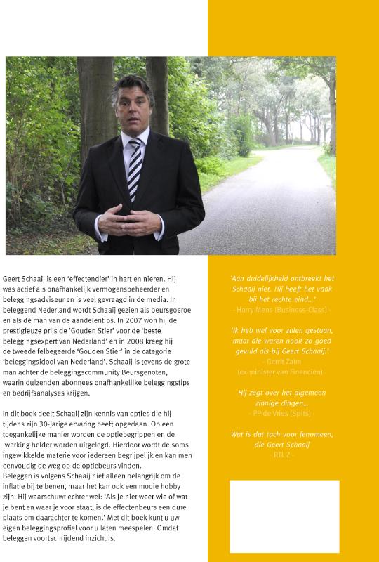 Achterkant van Strategisch beleggen met Geert Schaaij