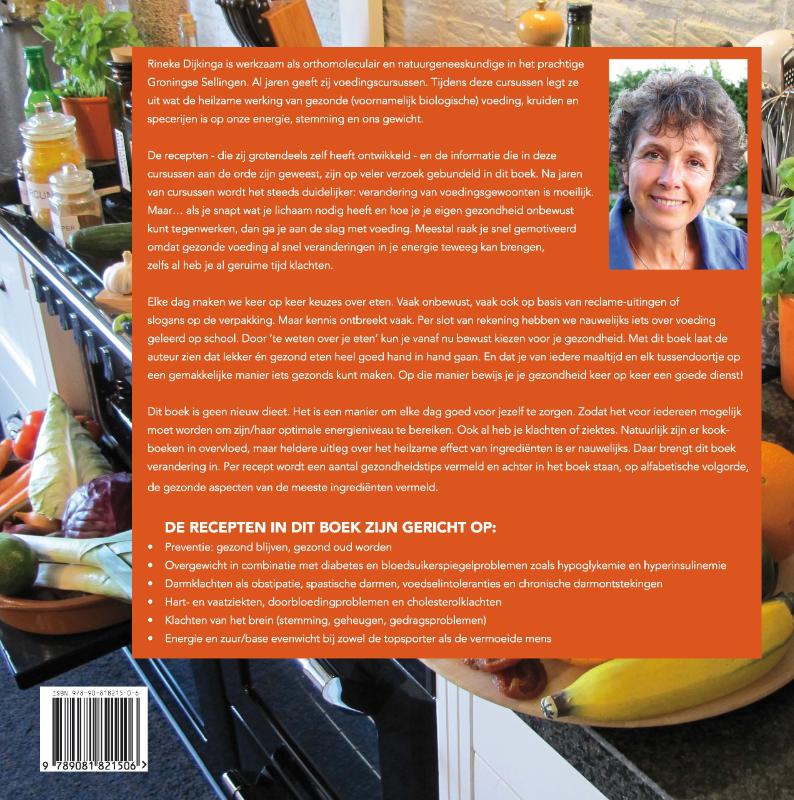Achterkant van 1 Kennis, om je gezondheid positief te beïnvloeden