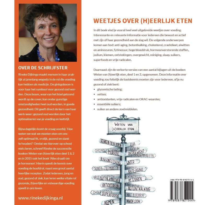 Achterkant van Weetjes over (h)eerlijk eten
