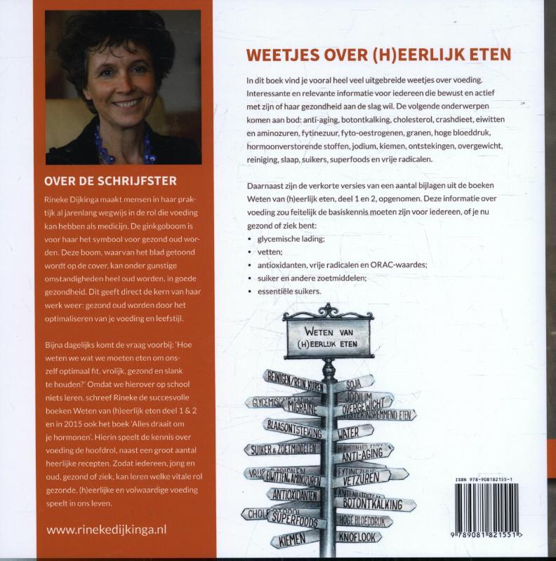 Achterkant van Weetjes over (h)eerlijk eten
