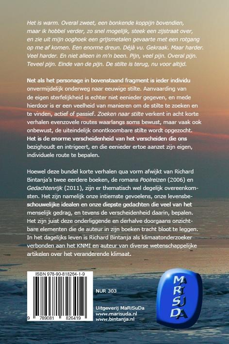 Achterkant van Zoeken naar stilte