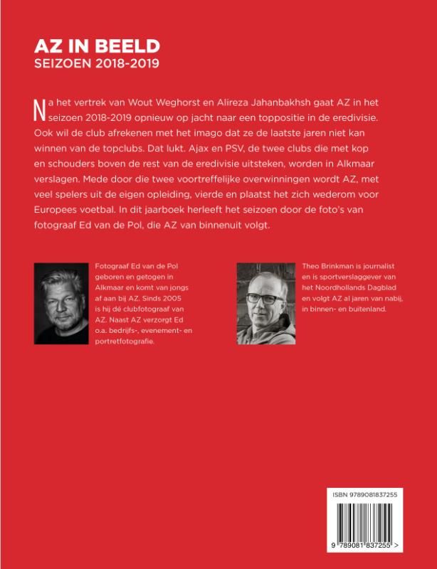 Achterkant van AZ in Beeld Seizoen 2018 / 2019