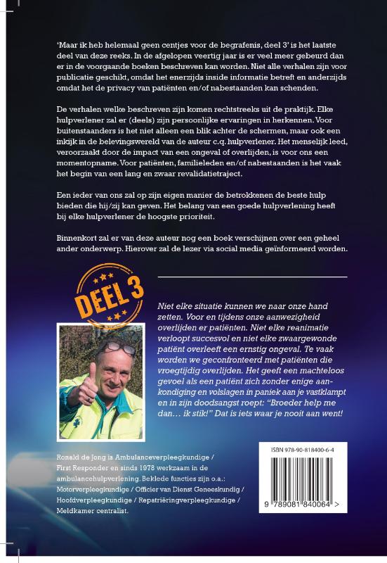 Achterkant van Maar ik heb helemaal geen centjes voor de begrafenis Deel 3