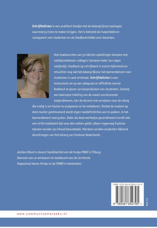 Achterkant van Schrijfdelicten
