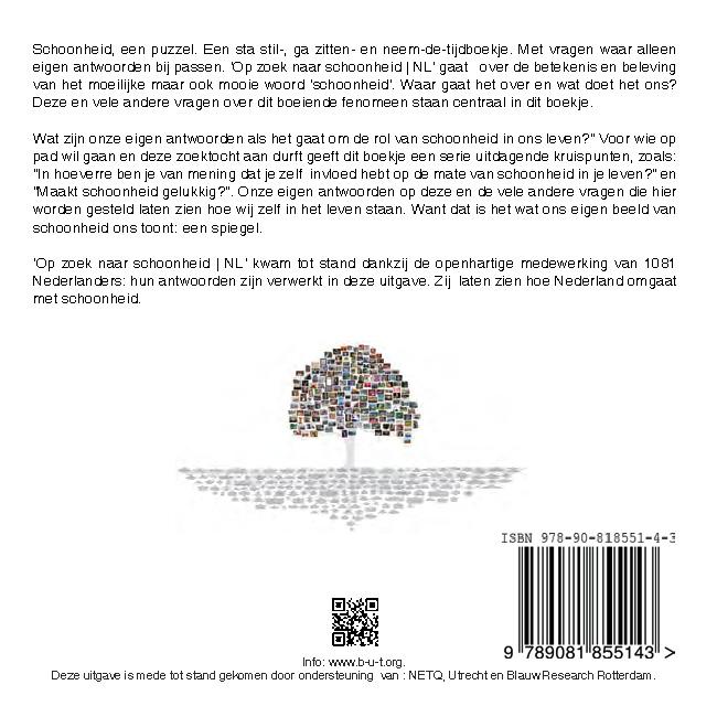 Achterkant van Op zoek naar schoonheid