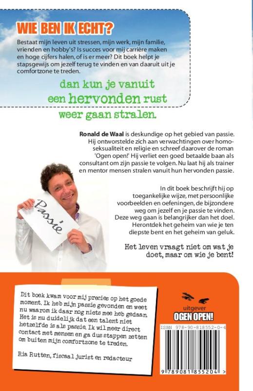 Achterkant van Wie ben ik echt?