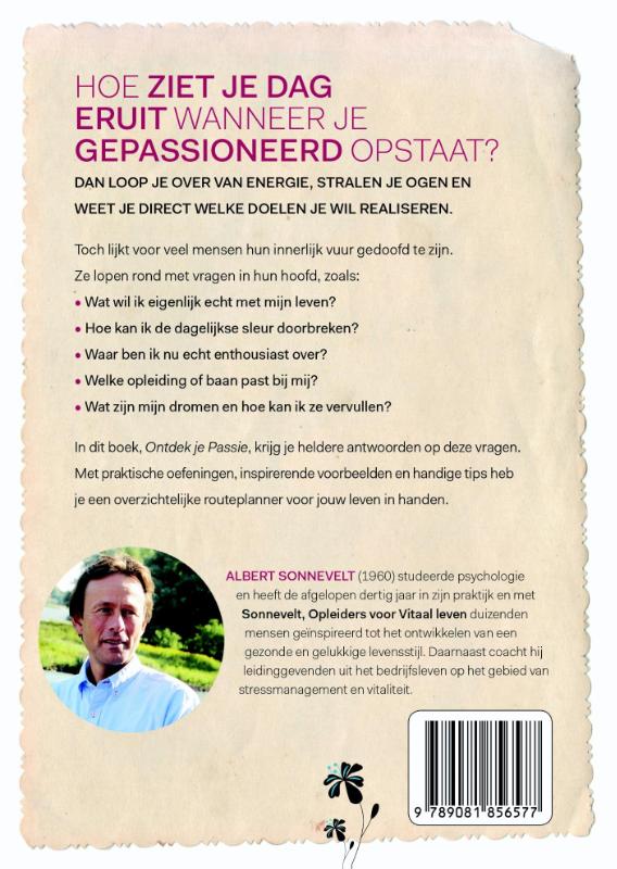 Achterkant van Ontdek je passie