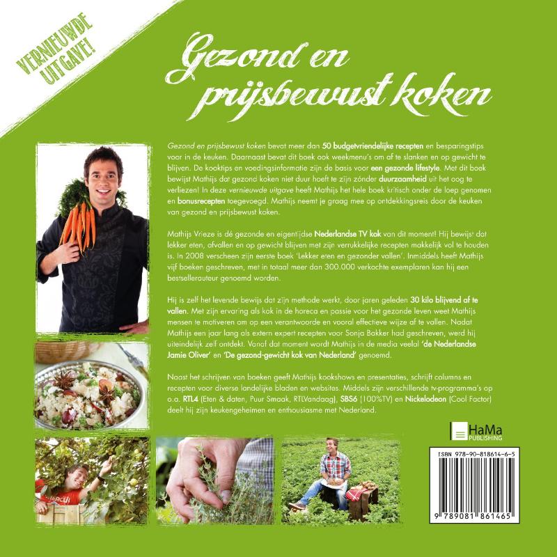 Achterkant van Gezond en prijsbewust koken