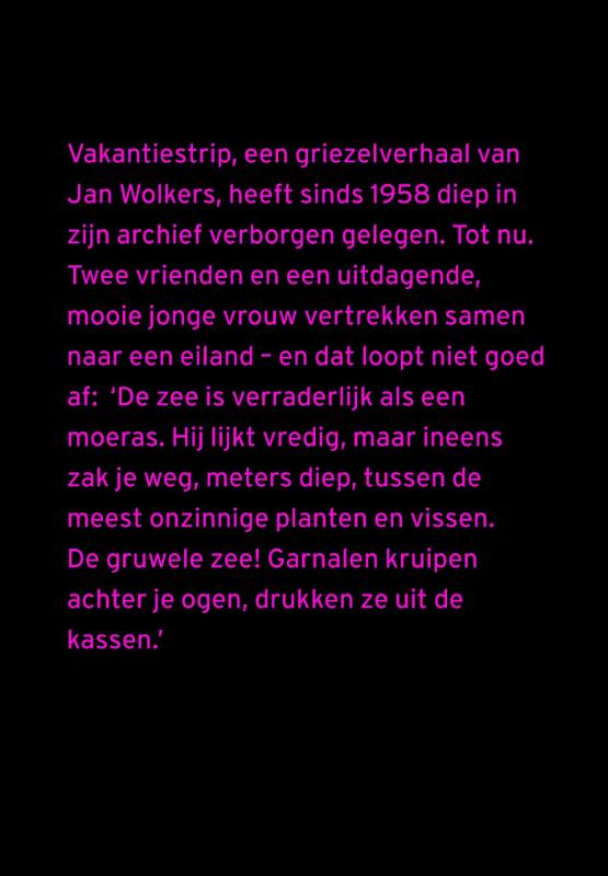 Achterkant van Vakantiestrip