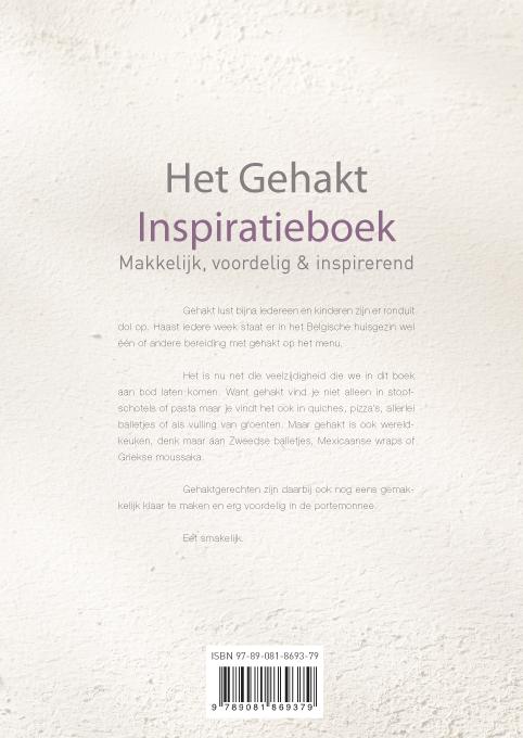 Achterkant van Het gehakt inspiratieboek