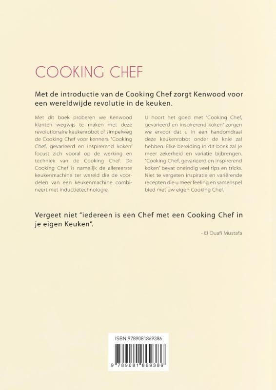 Achterkant van Cooking chef