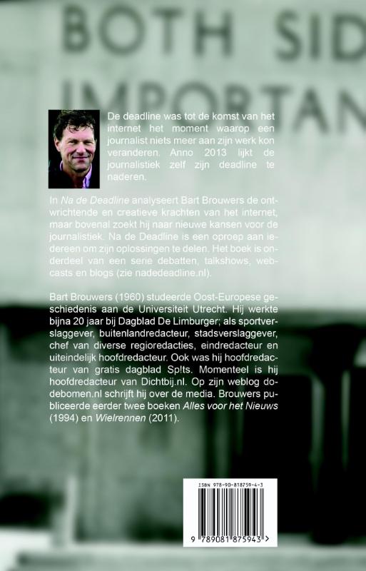 Achterkant van Na de deadline