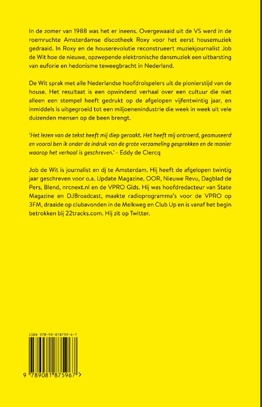 Achterkant van Roxy en de house revolutie