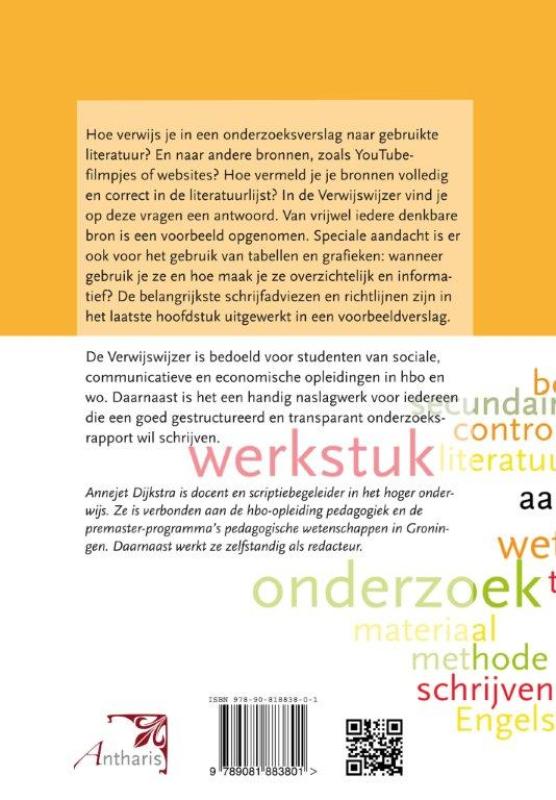 Achterkant van Verwijswijzer