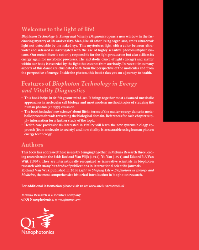 Achterkant van Biophoton Technology in Energy and Vitality Diagnostics