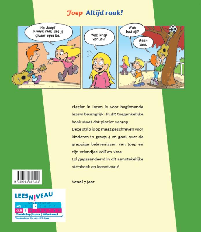 Achterkant van Joep