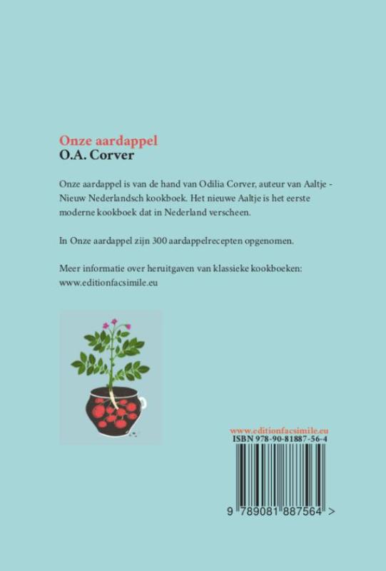 Achterkant van Onze aardappel