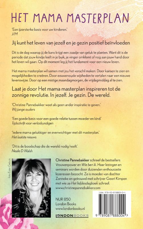 Achterkant van Het mama masterplan