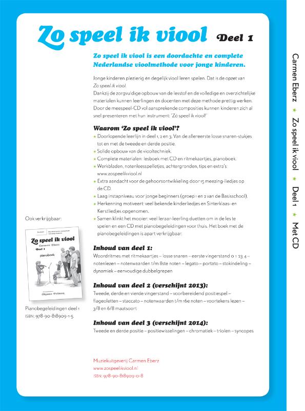 Achterkant van vioolboek met online pianobegeleiding!