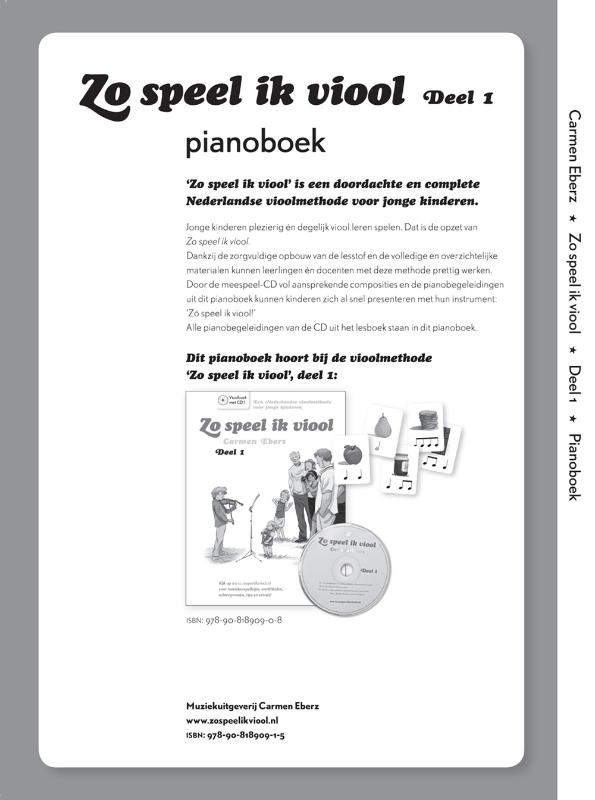 Achterkant van Pianoboek