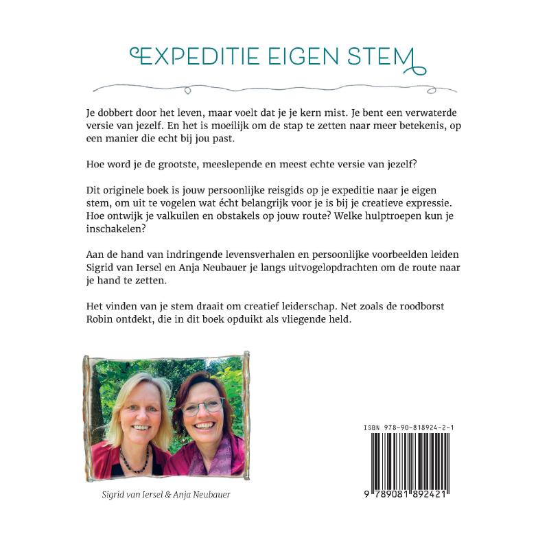 Achterkant van Expeditie Eigen Stem