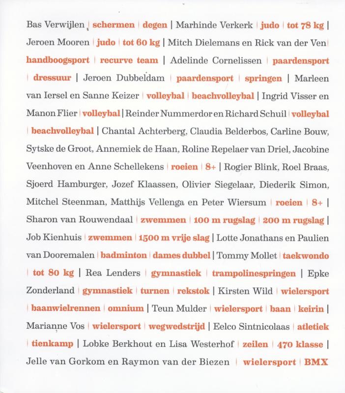 Achterkant van Olympisme