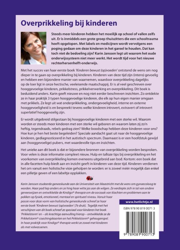 Achterkant van Overprikkeling bij kinderen