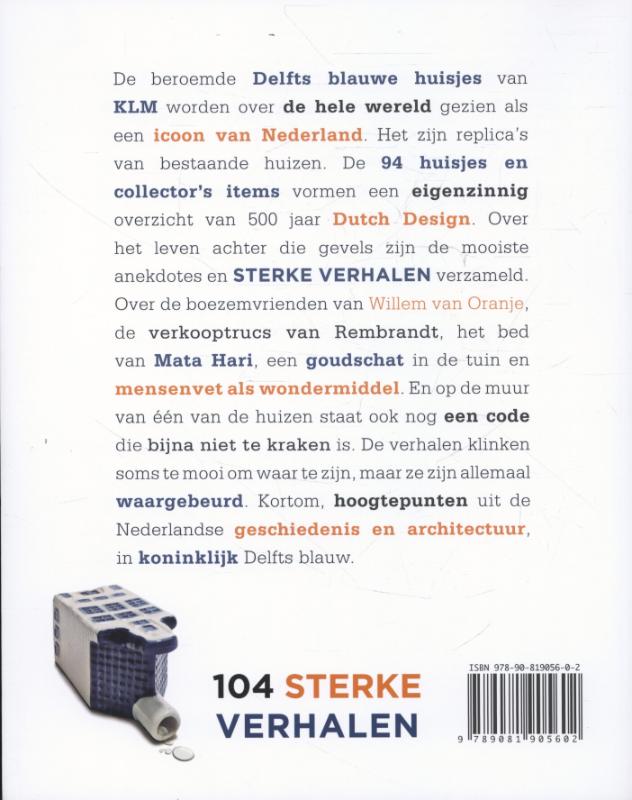 Achterkant van Sterke Verhalen, alle geheimen achter de gevels van de KLM-huisjes
