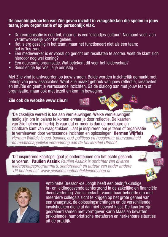 Achterkant van Coachingskaarten