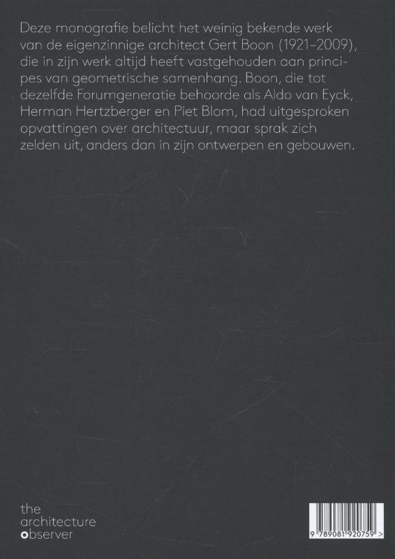 Achterkant van Gert Boon