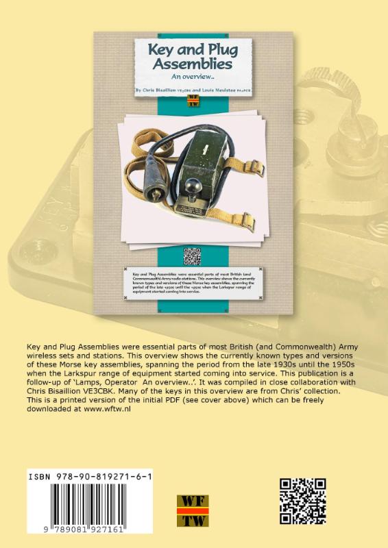 Achterkant van Compendium 7, key and plug assemblies an overview..
