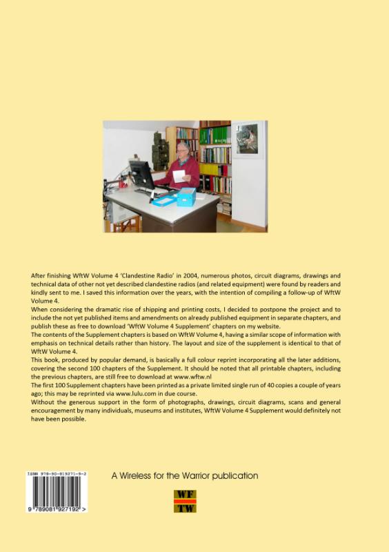 Achterkant van Wireless for the Warrior Volume 4 Clandestine Radio Supplement
